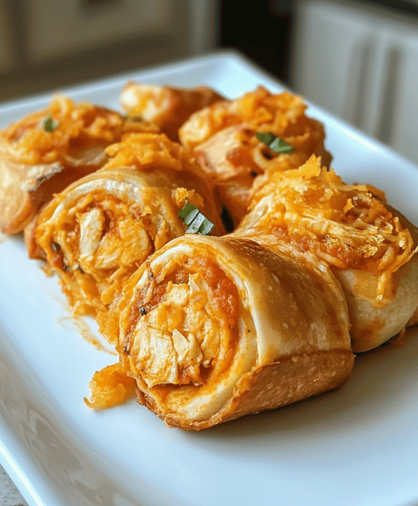 Buffalo Chicken Pizza Rolls Recipe